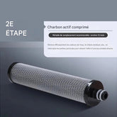 Cartouche Filtrante “AquaPure Carbon Stage 2” | Filtre Charbon Actif Comprimé – Anti-Chlore & Odeurs